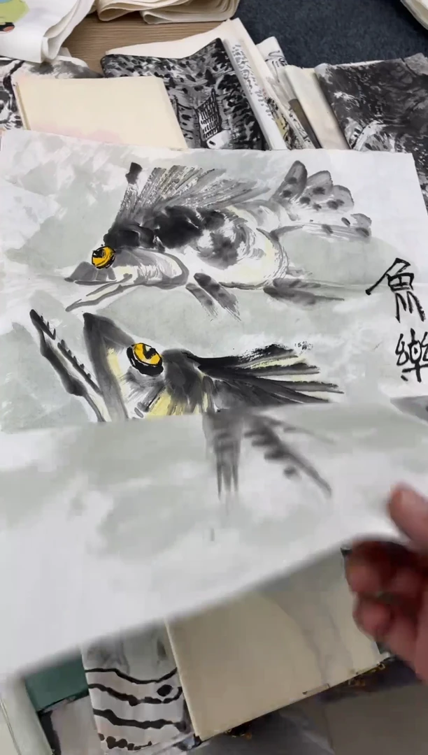 国画11.27国画手绘作品无边框