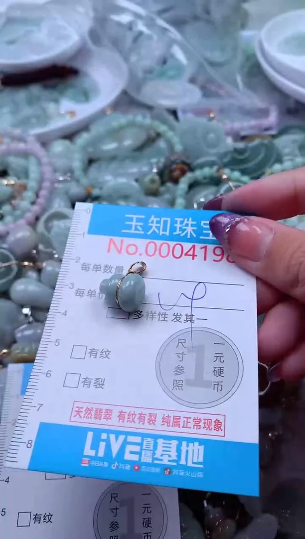 翡翠未镶嵌吊坠(不含链)4198