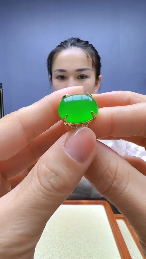 颈饰14K金镶嵌翡翠随昔diy颈饰