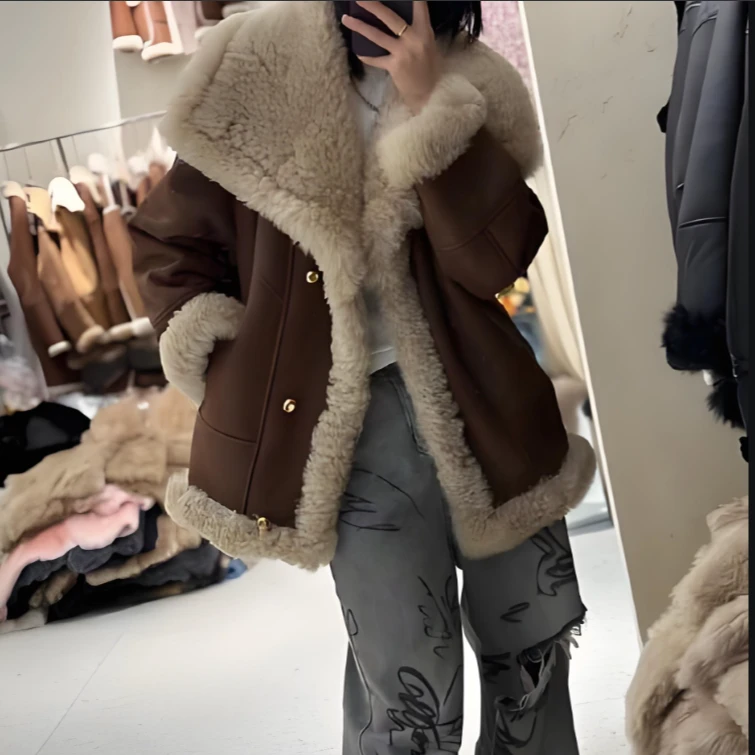 （A761-A770)网红春秋冬女装时尚百搭厚外套