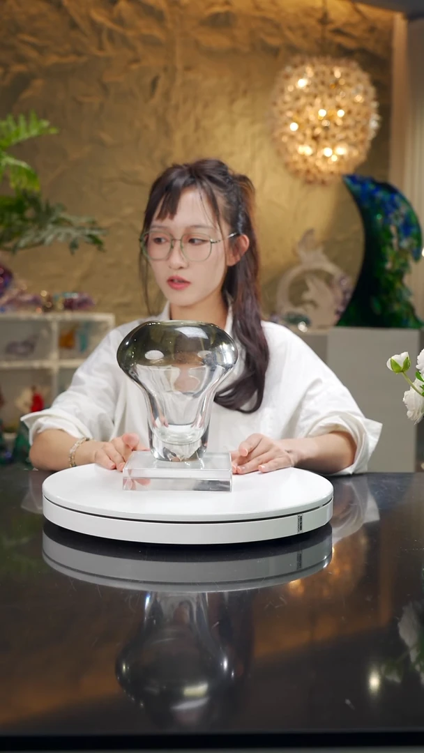 手工艺品琉璃用****7福利极简灰小花器