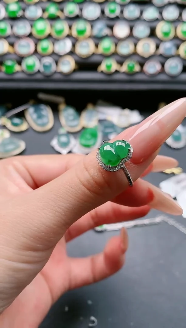 【闪购商品】翡翠戒指银S925镶嵌1111