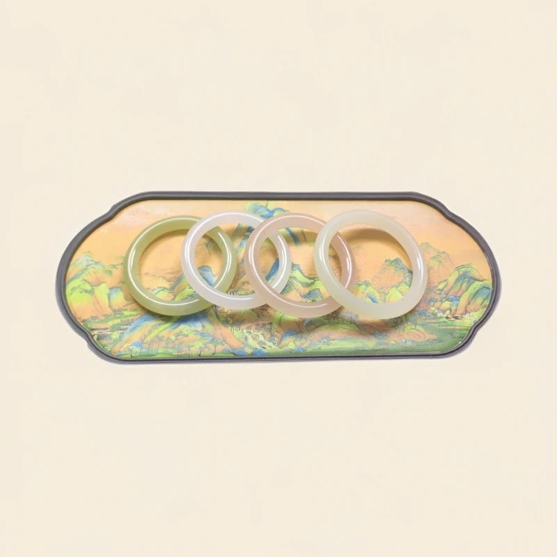 编号：004圆条西柚粉青提葡萄肉白月光手镯多样性发货拍一发一