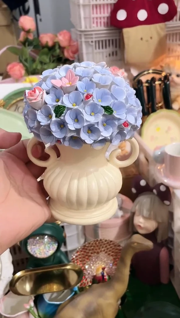 其他篮绣球花摆件，开播福利，拼手速