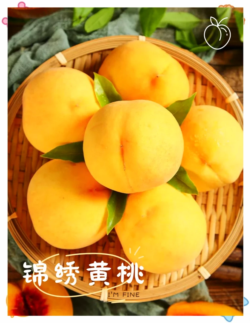 宜兴锦绣黄桃新鲜脆甜多汁自家果树现采现发