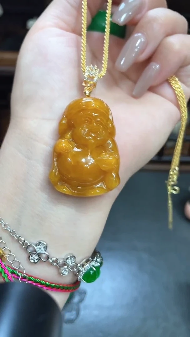 翡翠未镶嵌颈饰045