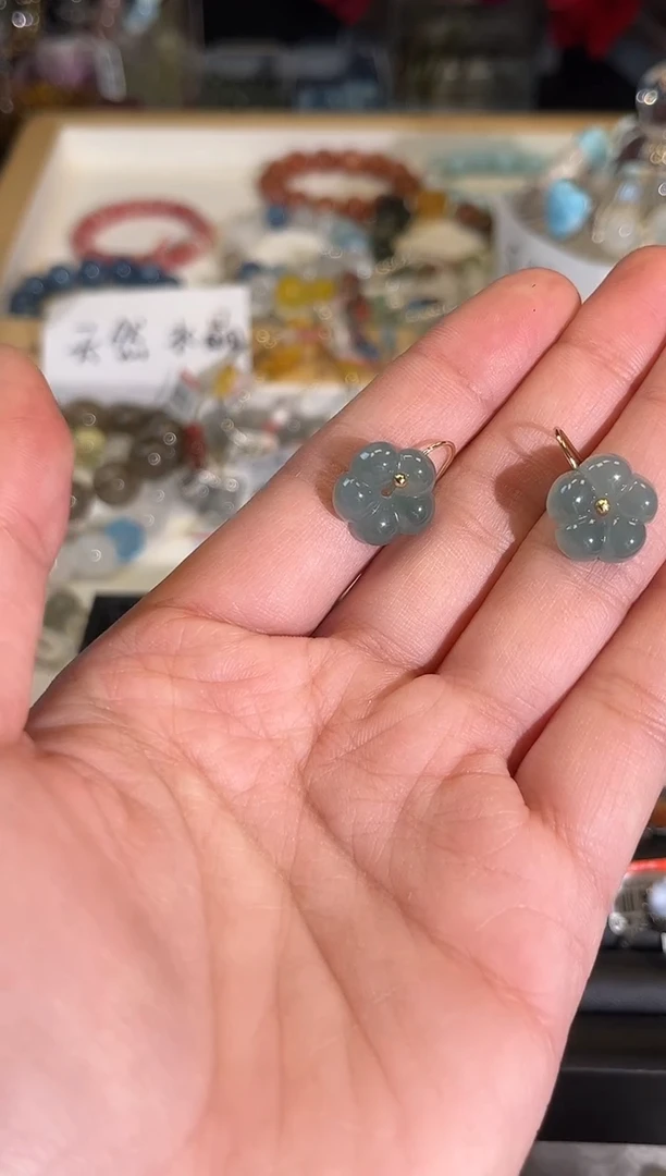 【闪购商品】翡翠耳饰未镶嵌翡翠多样性发货一件