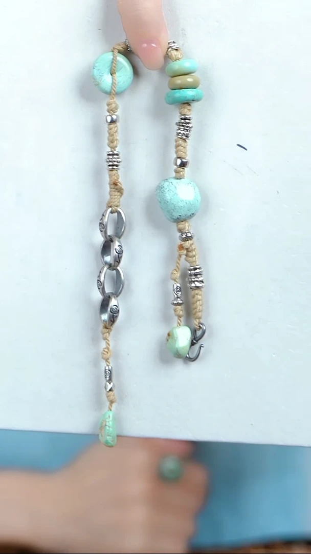 未镶嵌绿松石手串随型