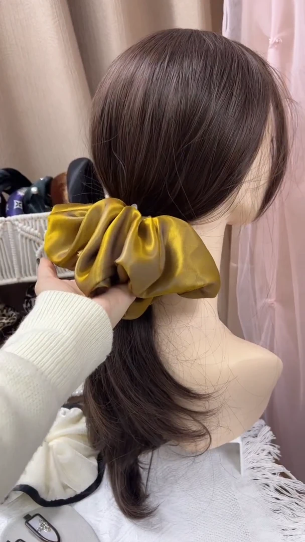 非金属布艺简约发饰10cm