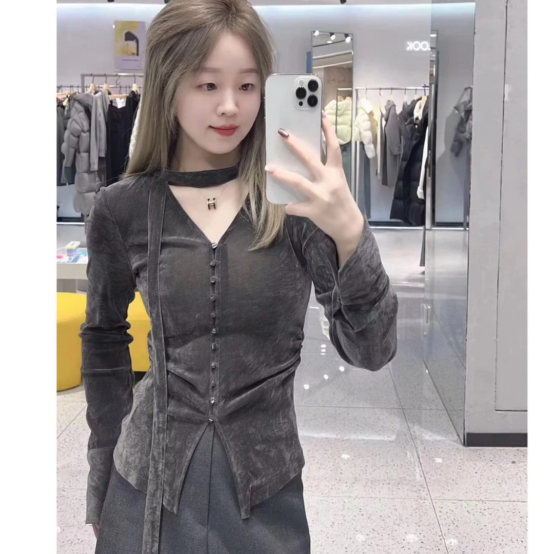 2025春款气质衬衣50126011长袖百搭小众修身