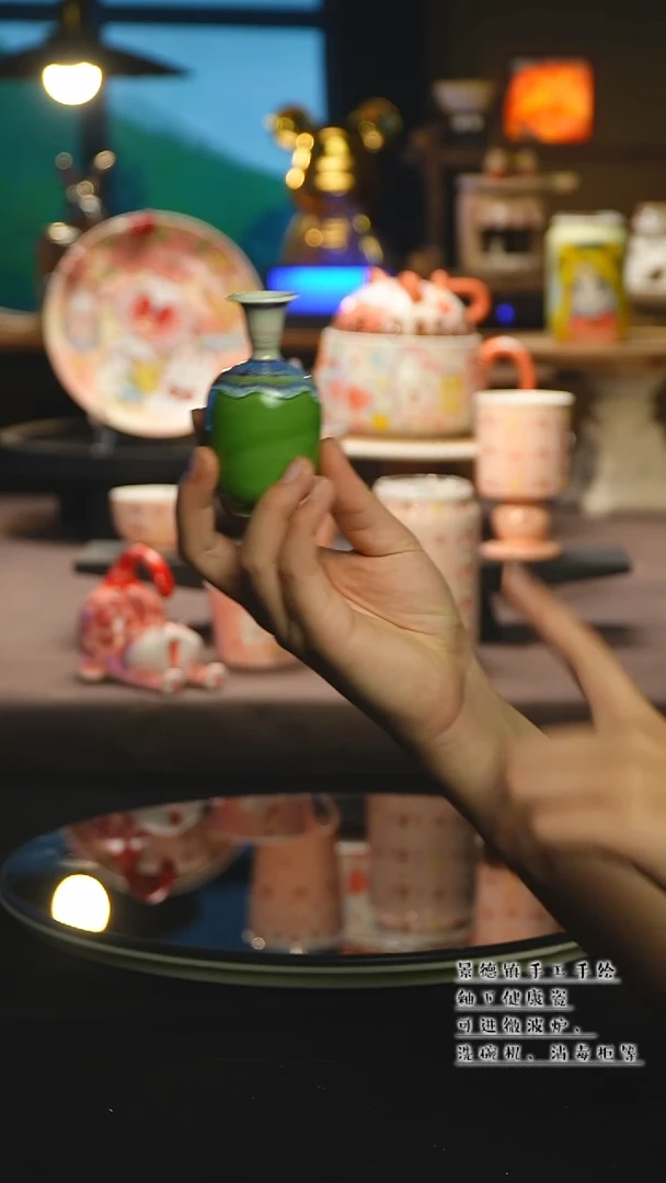 【闪购商品】杯陶瓷景德镇高温釉下彩&W848  随机