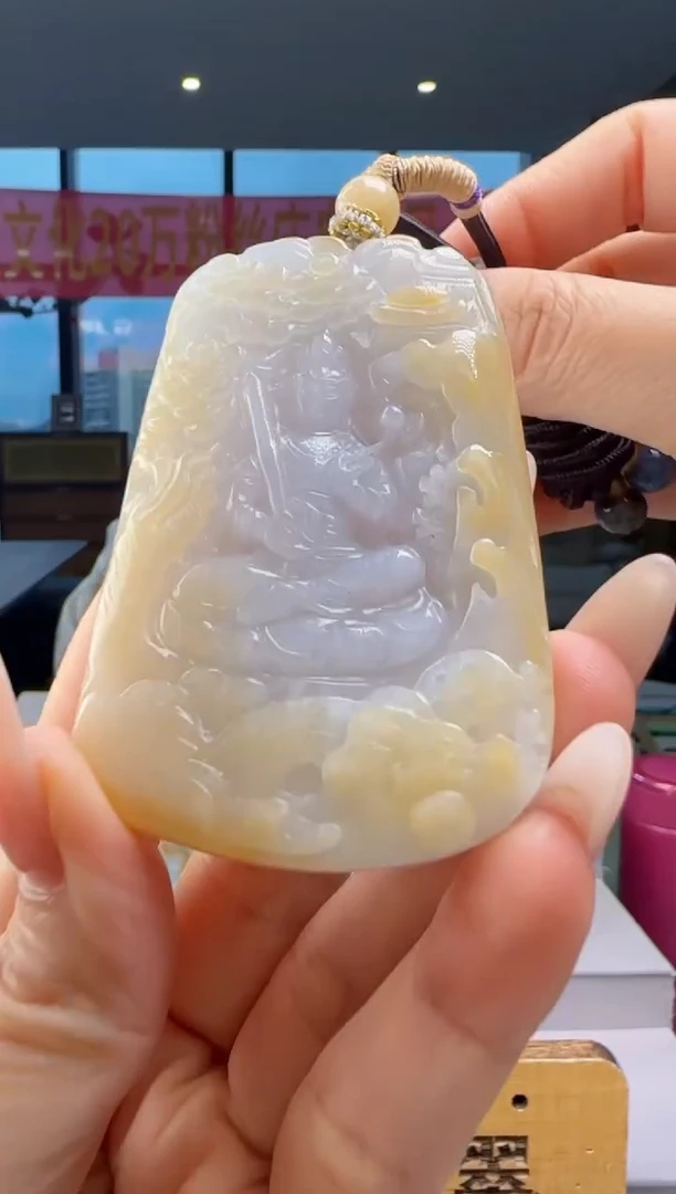 翡翠未镶嵌颈饰YJ@@60B7J17239