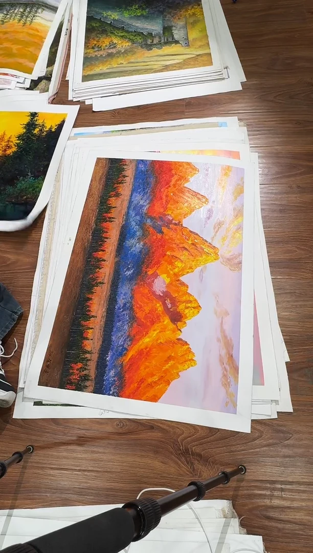 油画【37号】朝鲜原创手绘油画