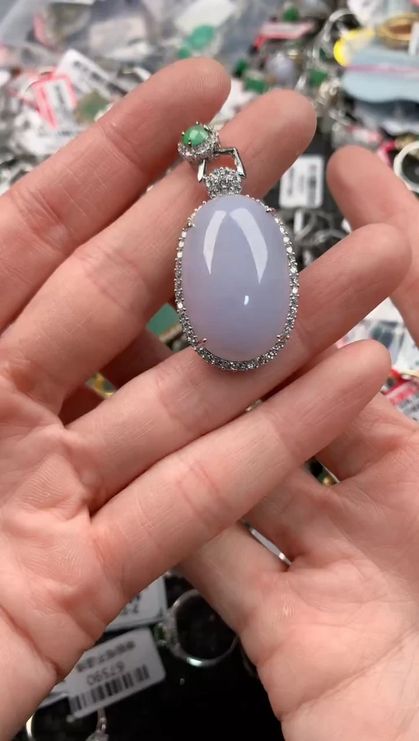 银S925镶嵌戒指翡翠33333  9