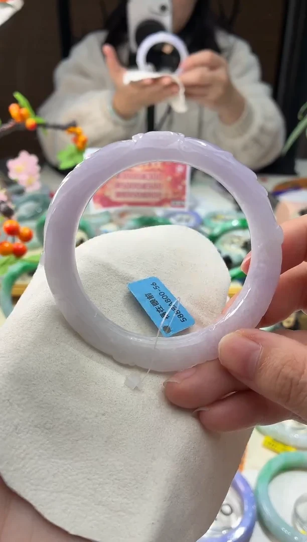 未镶嵌手镯翡翠10  翡翠手镯 56