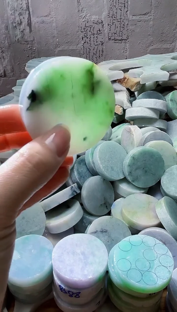 裸石翡翠天然翡翠A货石 南 016