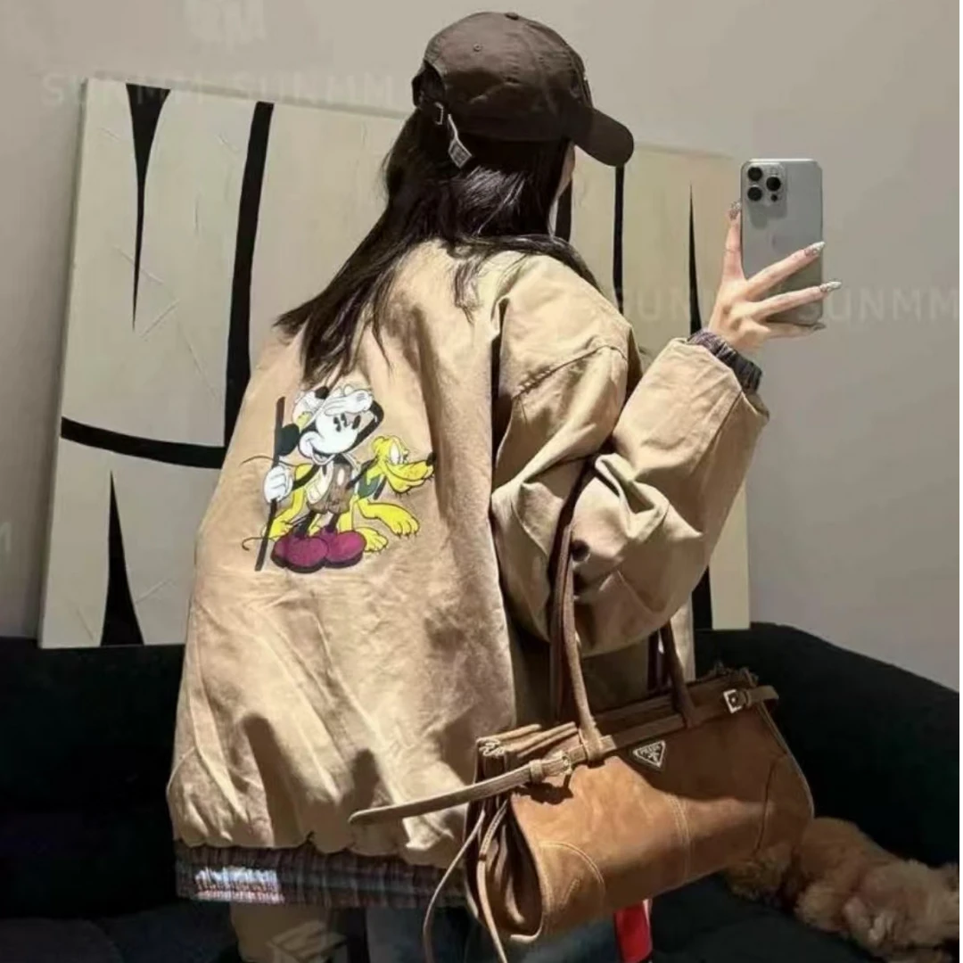 卡卡推荐·【两面穿】棉服女短款常规款拉链连帽百搭外套