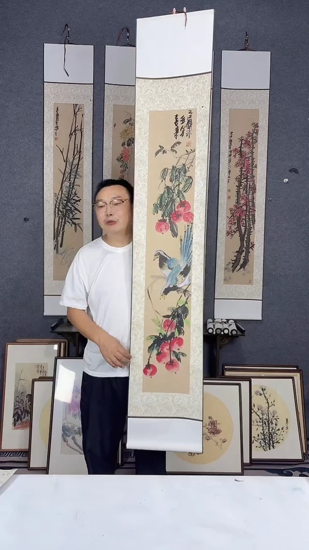 国画175*32吴铁成作品