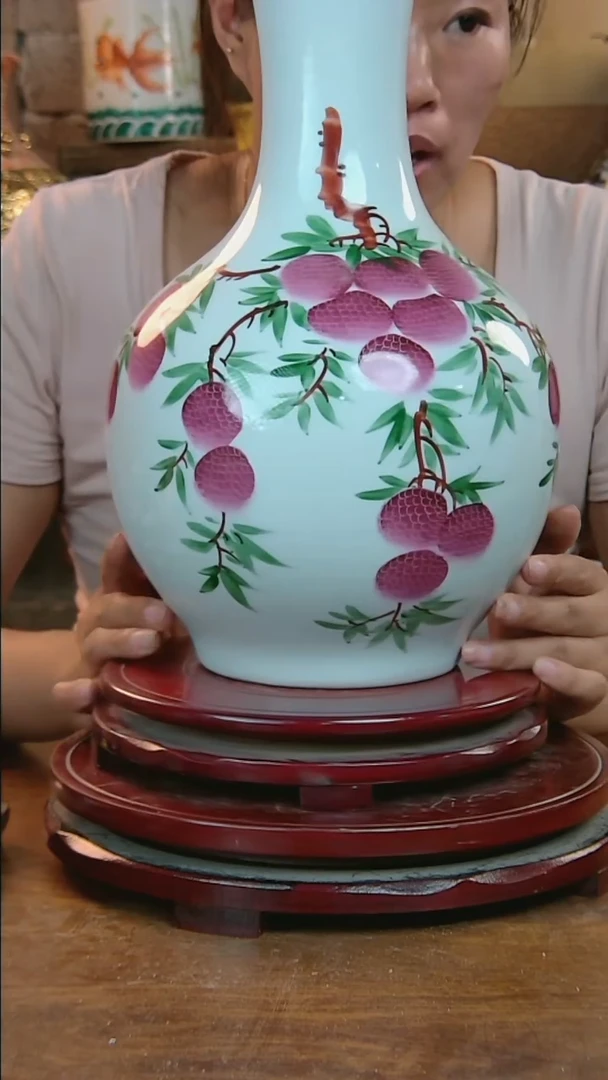 摆件景德镇高温手工瓶