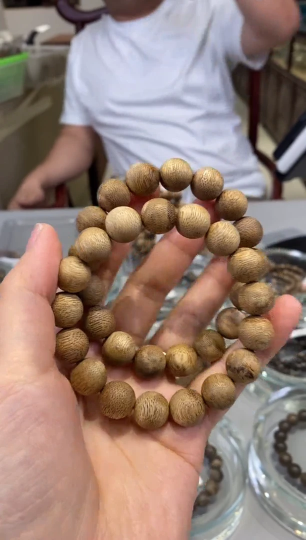 手串沉香E553柬埔寨1.2单圈沉香手串发其一