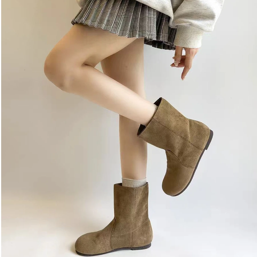 肥仔女鞋 360-1  秋冬新款时尚百搭气质靴子女靴