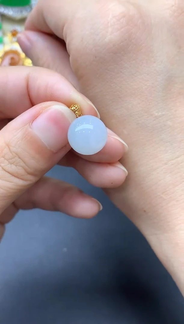 翡翠18K金镶嵌颈饰265-中国好珍宝