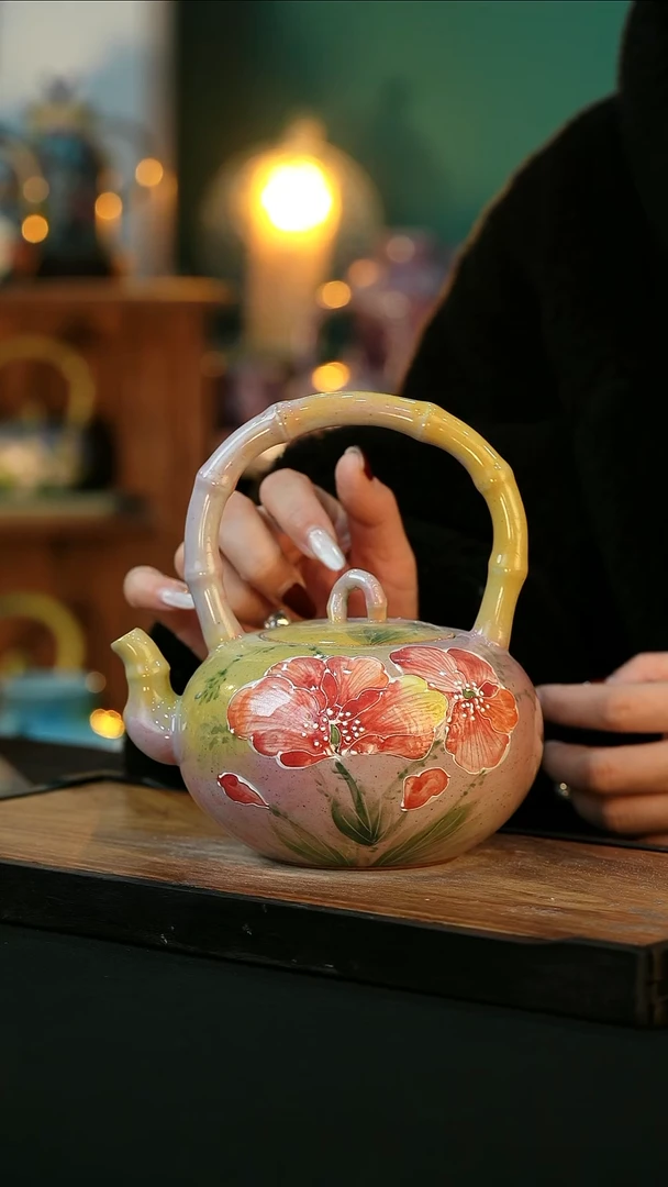 【闪购商品】杯手绘心瓷陶瓷 浮力