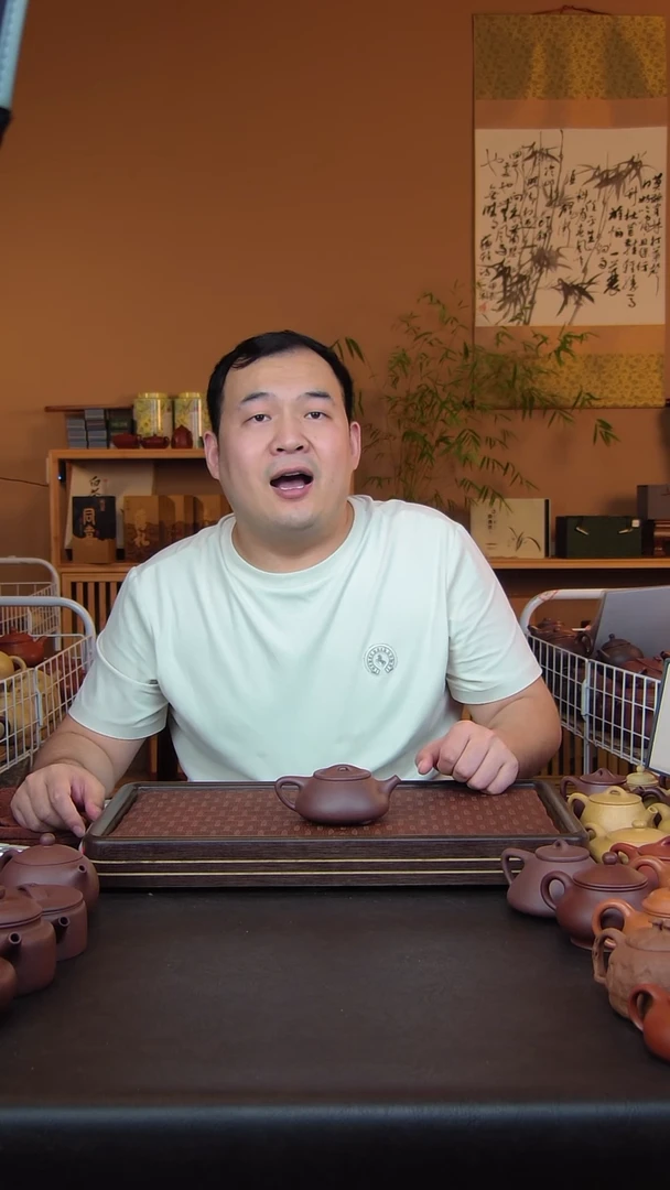 茶壶紫砂LD粗砂紫泥 中景舟