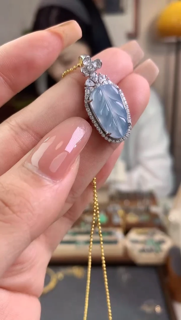 翡翠银S925镶嵌吊坠(不含链)吊坠