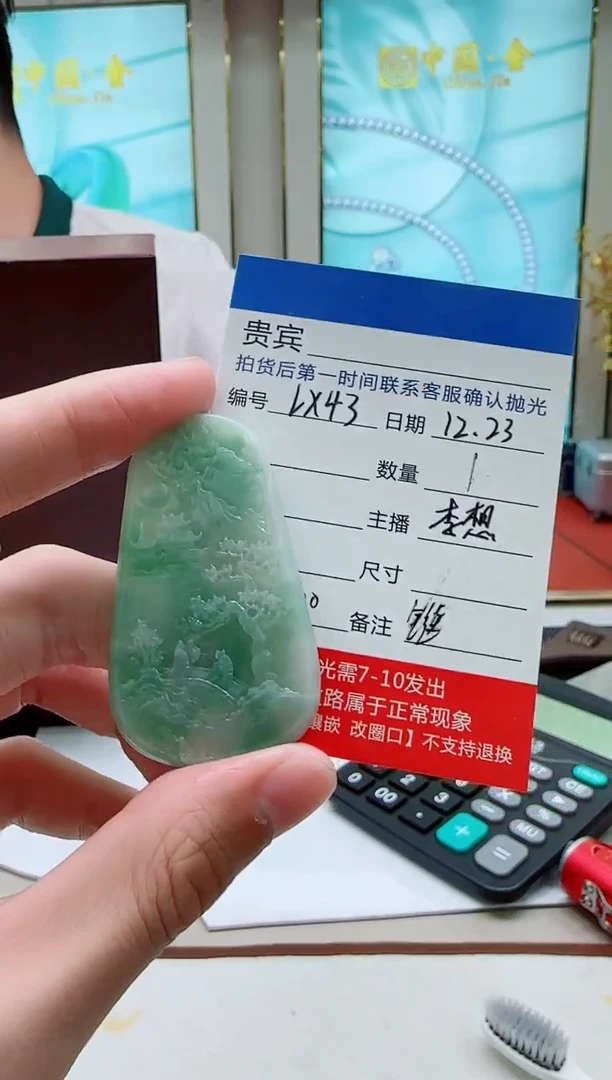 未镶嵌定制翡翠LX43翡翠吊坠赠珠链-多样性发其一
