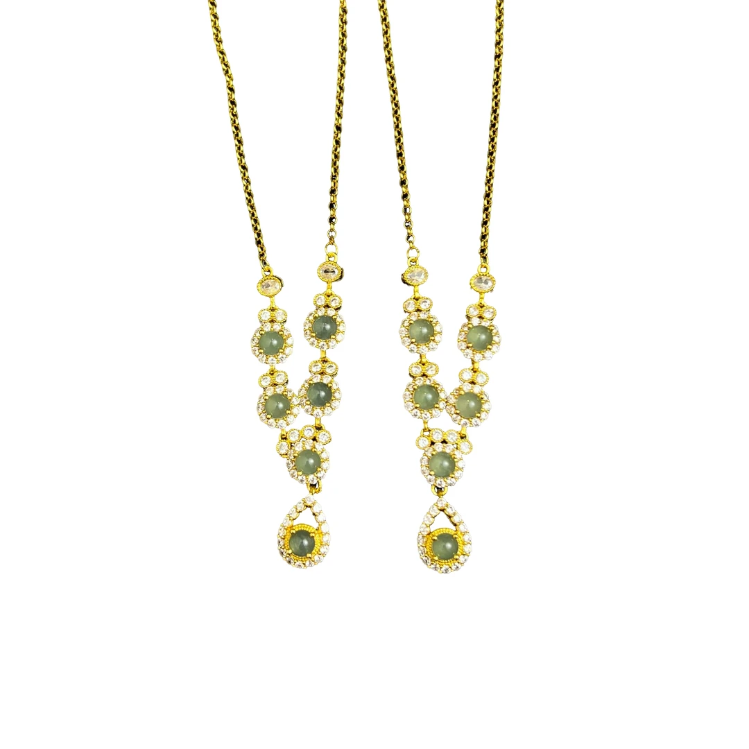 翡翠蛋面项链C01-281赠礼盒(多样性发其一)