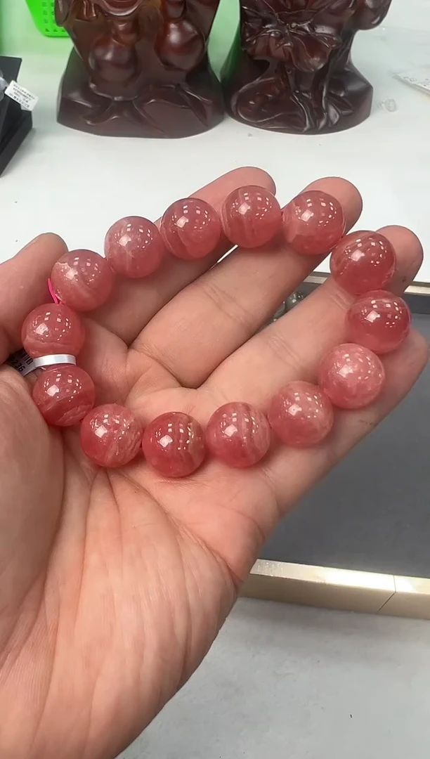 【闪购商品】菱锰矿（红纹石）手链未镶嵌GXL557约15mm