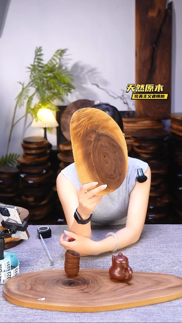 木北美黑胡桃原木.干裂疤结不属于商品质量问题完美主义者慎拍