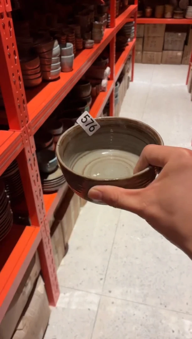 瓷片穗*.576 咖色饭碗1个