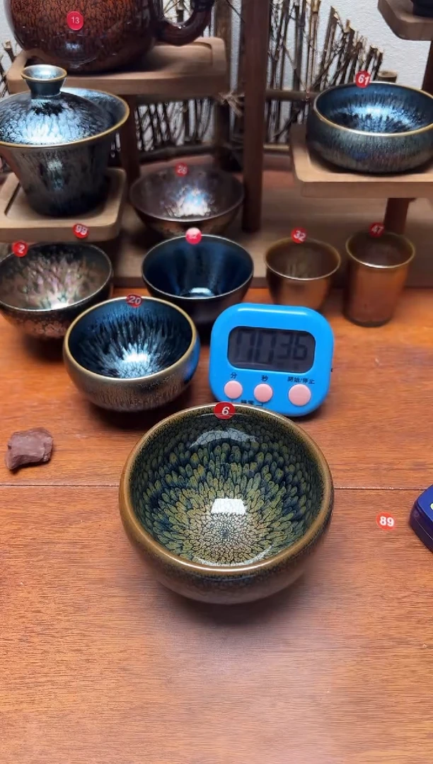 茶盏魔**材6号建盏工匠茶器