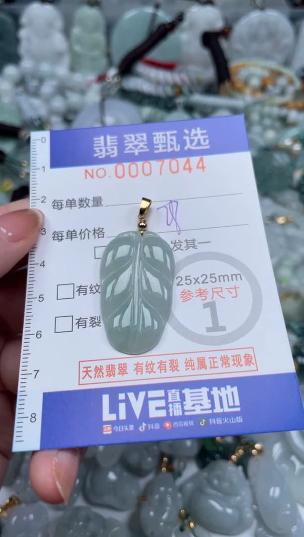 翡翠未镶嵌颈饰00..7044