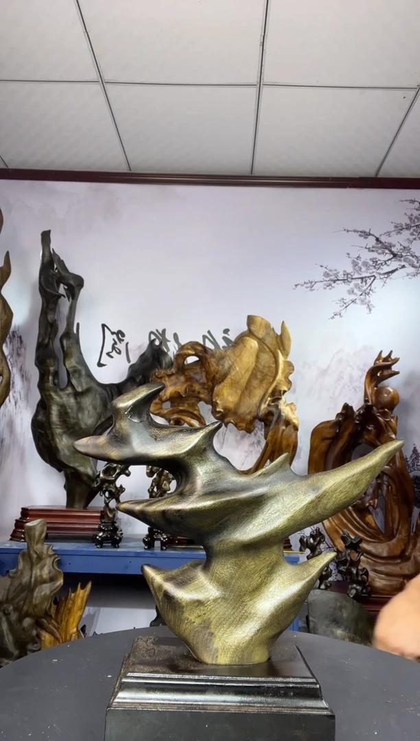 金丝楠木雕款其*金丝楠木工艺品摆件