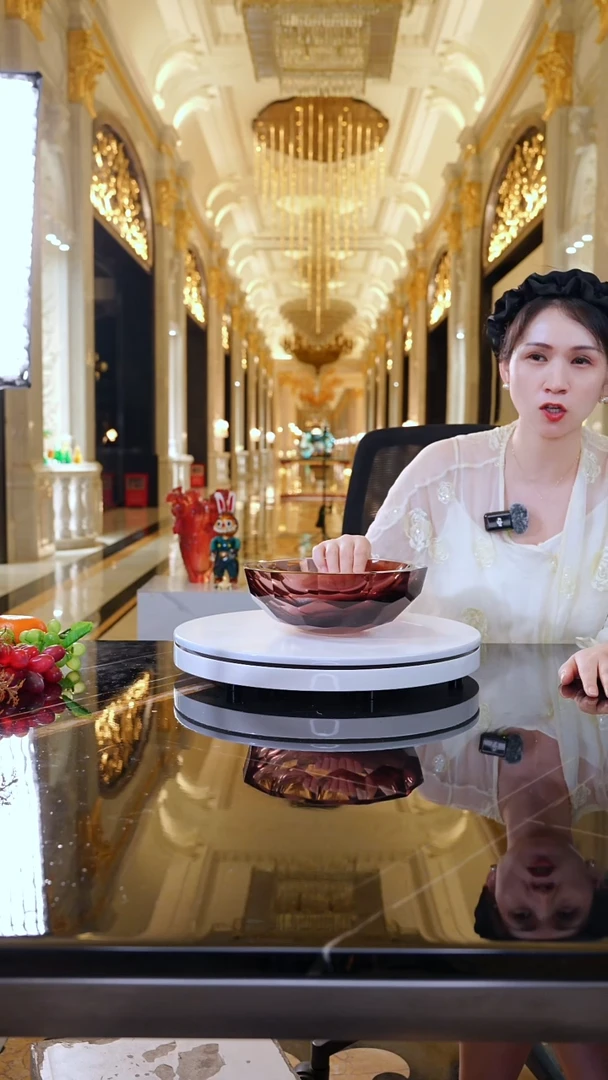 摆件AJ1011299紫罗兰果盘