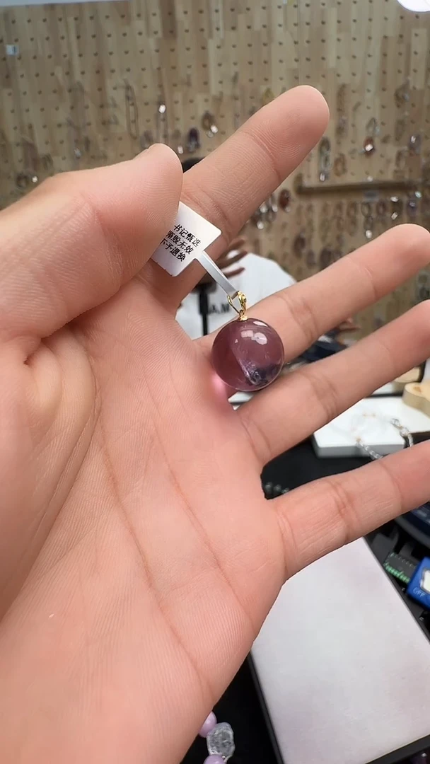 吊坠(赠链)银S925镶嵌水晶村0530 约17mm