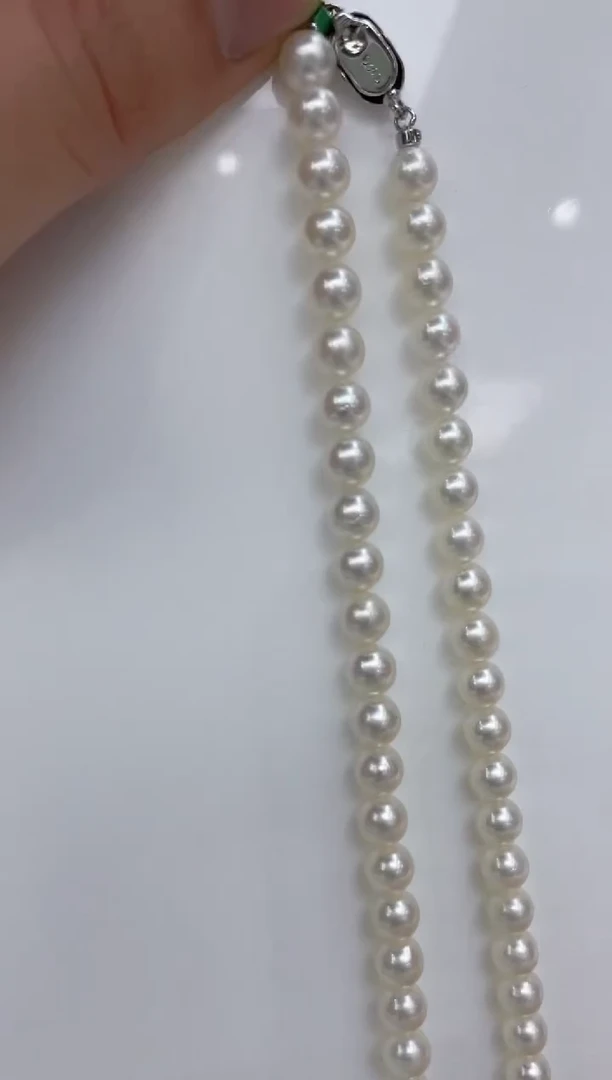 【闪购商品】海水珍珠颈饰银S925镶嵌海水珍珠项链