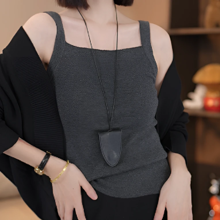 ‘SXZY’【云朵针织吊带】新款百搭显瘦纯色女背心打底