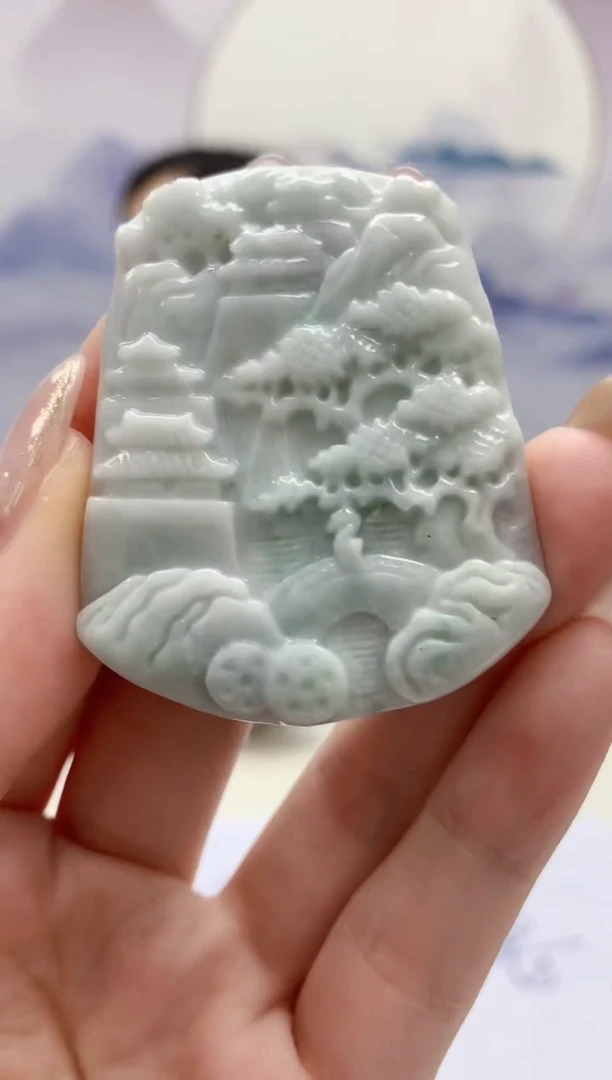 【闪购商品】翡翠颈饰未镶嵌4852jw-jj挂件3