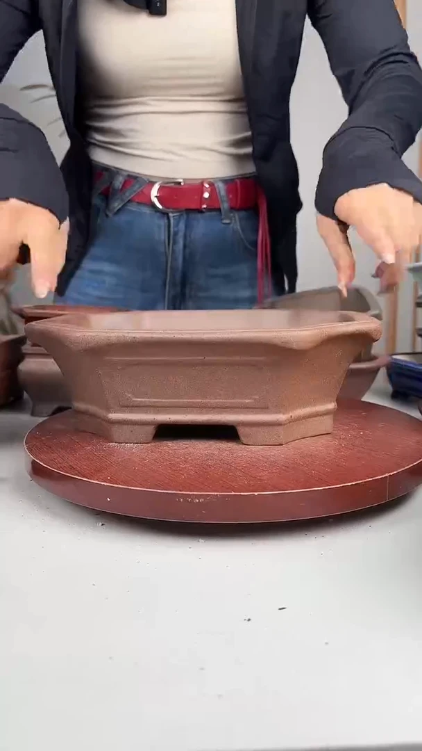 紫砂花盆浅草紫砂花盆