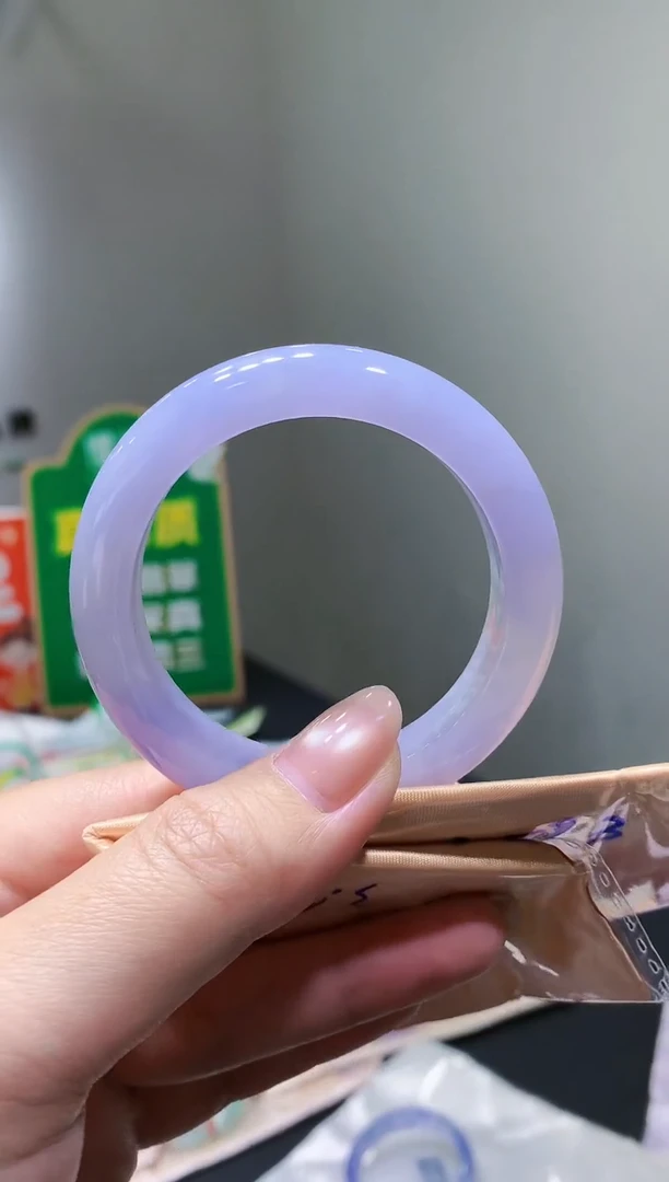 未镶嵌手镯翡翠-k13 天然缅甸A货翡翠53正圈