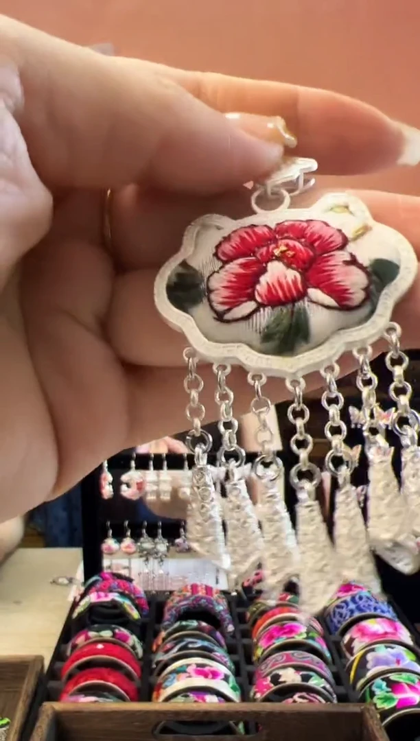 织绣艺枝独绣老绣饰品360