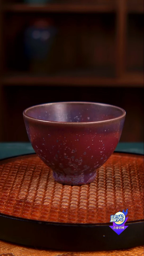 ?****?孤品级梁青杨钧瓷炭烧杯子