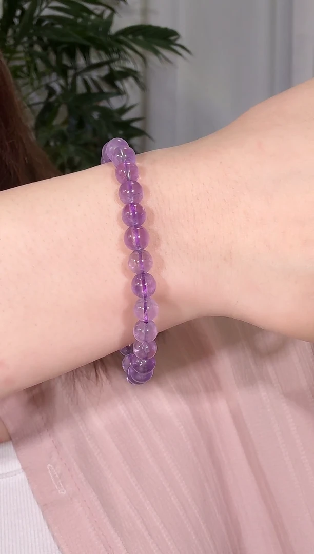 未镶嵌手链水晶紫水晶手链