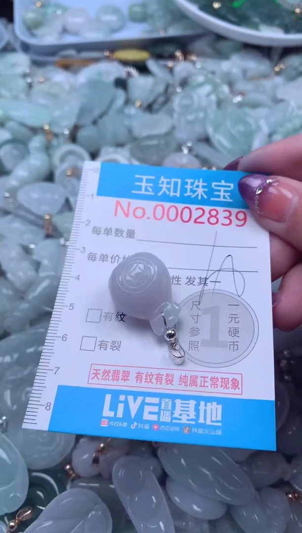 翡翠未镶嵌吊坠(不含链)2839