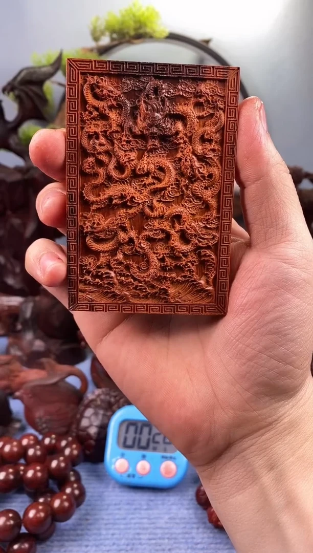 檀香紫檀（小叶紫檀）神****所大龙牌