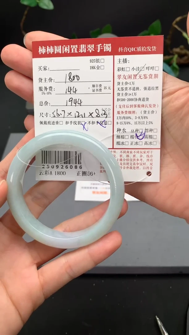 未镶嵌手镯翡翠姐姐250926086